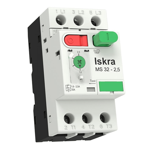 A sample of Iskra Motor protection circuit breaker MS32